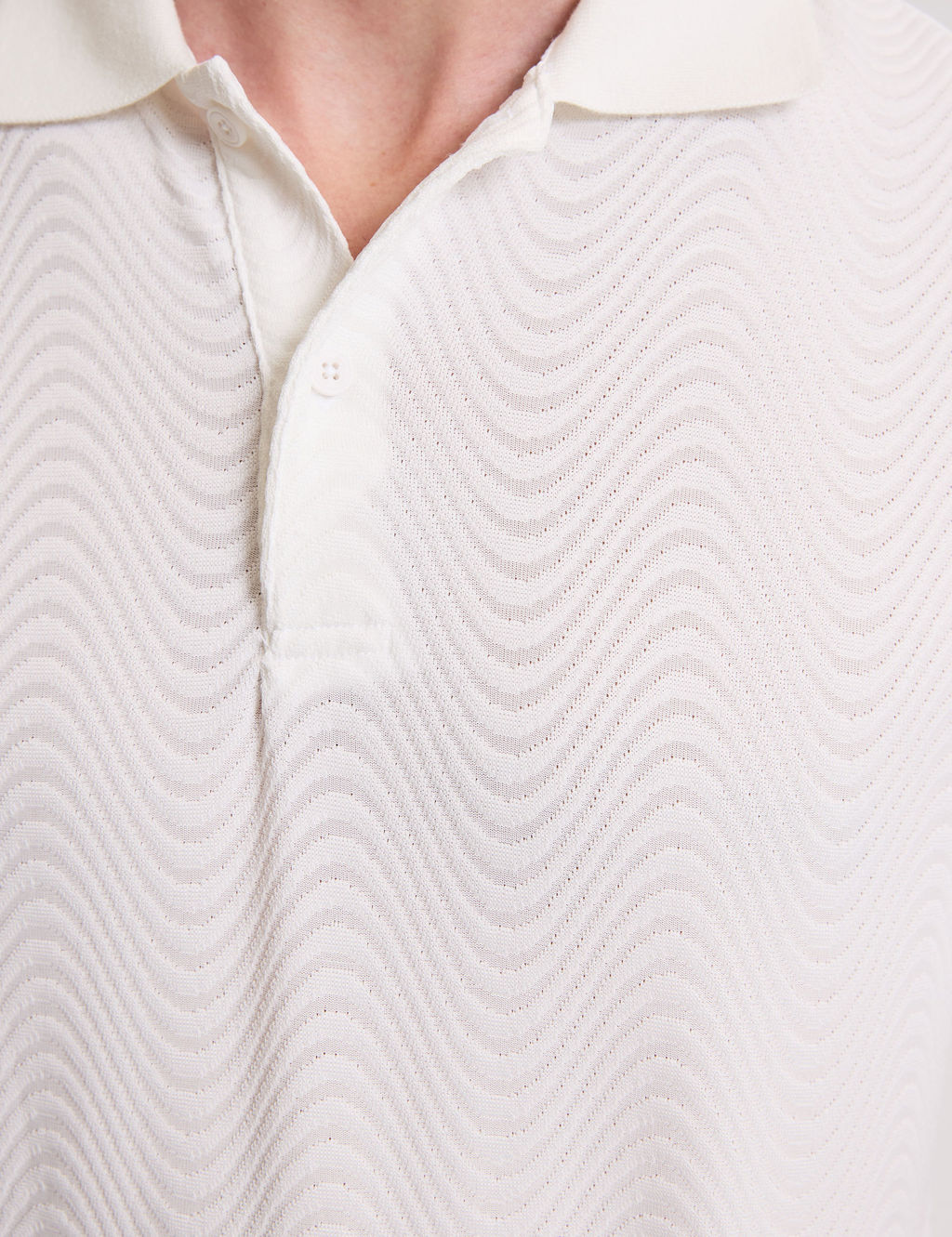 Beyaz Slim Fit Polo Yaka Ti__rt