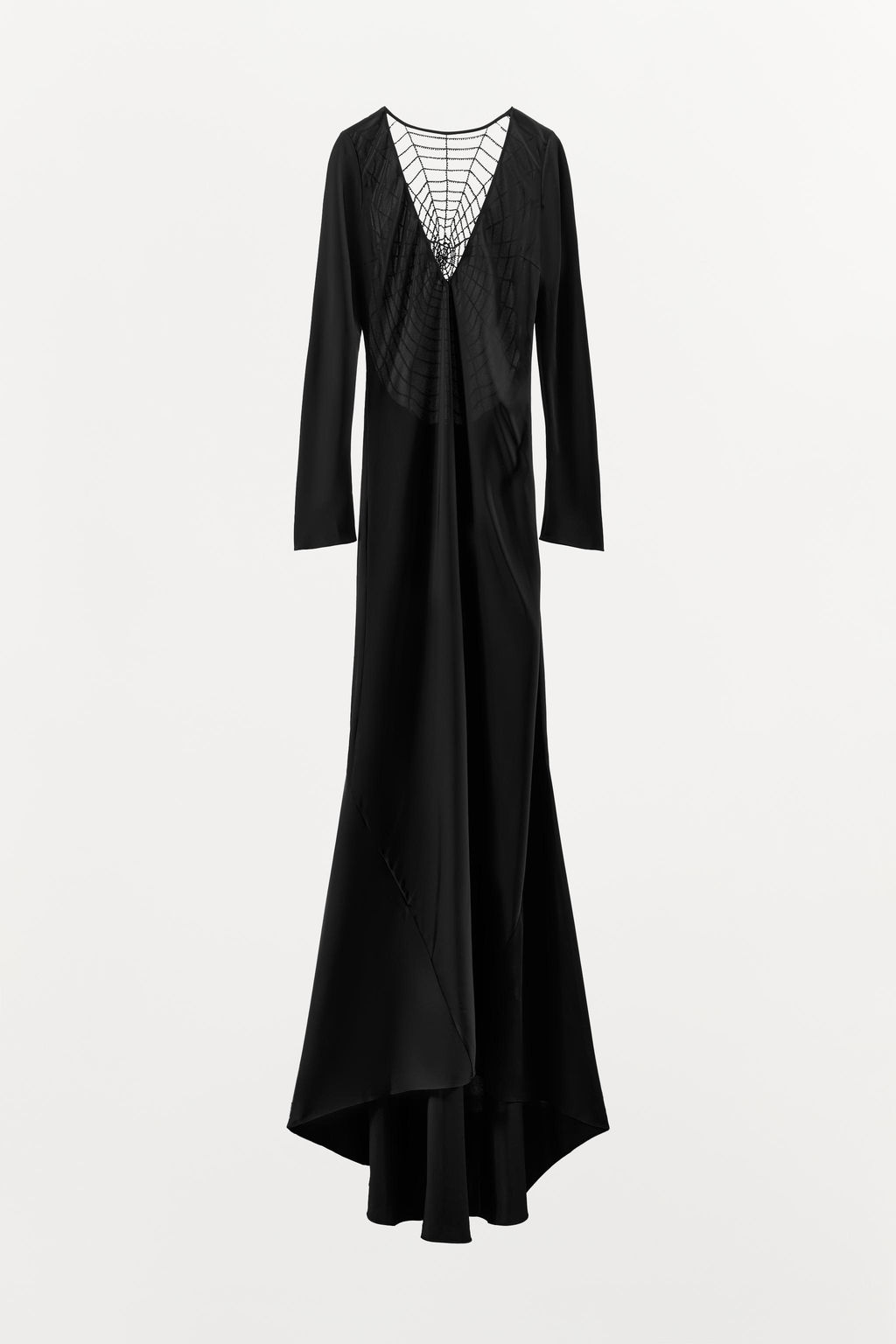 LIMITED EDITION SATIN DRESS WITH SPIDERWEB BACK - Zara фото 5