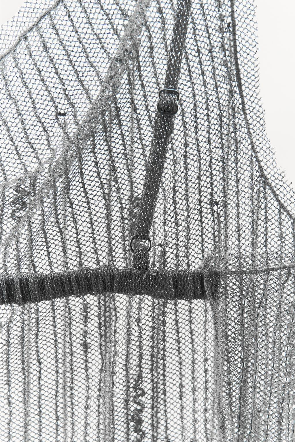 OPEN BACK BEADED FISHNET TOP - Zara фото 10
