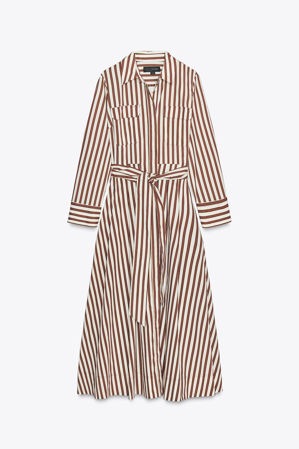 STRIPED SHIRT DRESS ZW COLLECTION - Zara фото 6