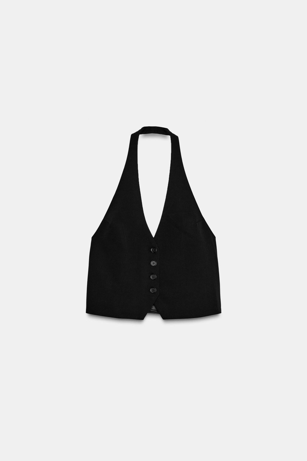 DETACHABLE TIE WAISTCOAT TOP - Zara фото 6