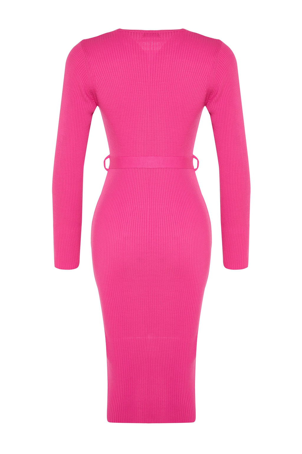 TRENDYOLMILLA Tas Midi Triko Kemer Detayl? Elbise TWOAW22EL0009 фото 28