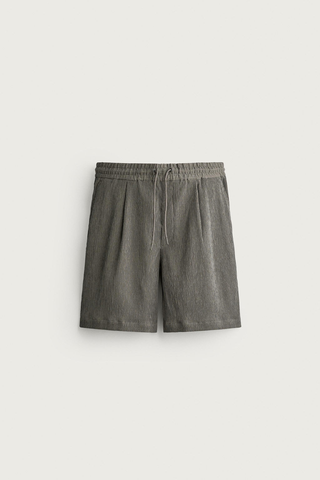 BERMUDA RELAXED FIT RELIEVE / Khaki claro - Zara фото 3