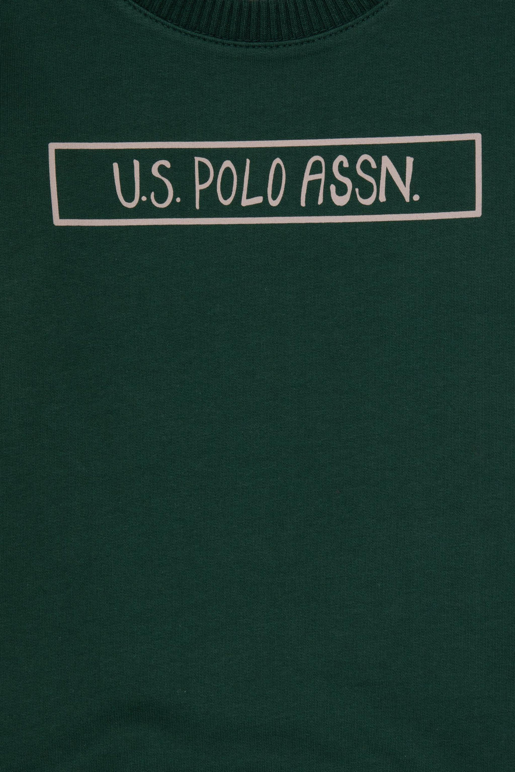 Erkek _ocuk Koyu Ye_il Bisiklet Yaka Basic Sweatshirt - U.s. polo assn фото 3