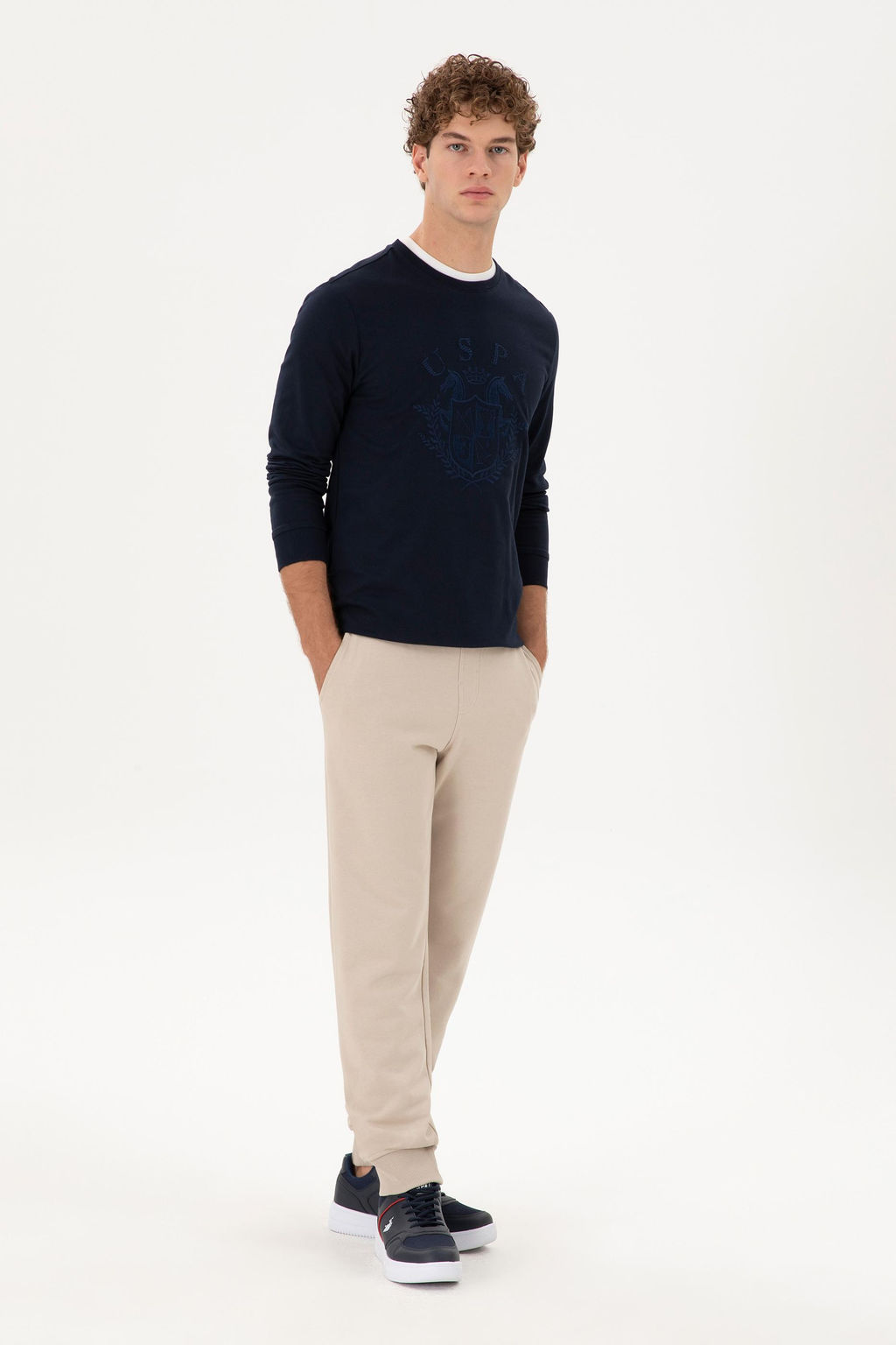 Erkek Lacivert Sweatshirt