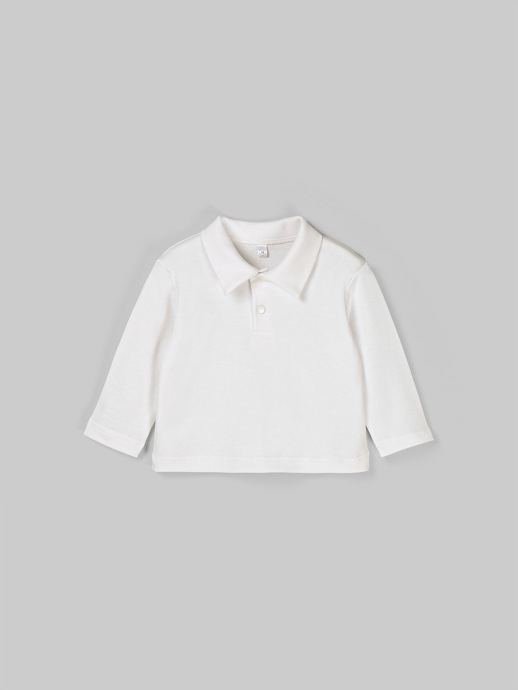 Лонгслив с воротником поло Экрю 0+ - Bungly фото 2