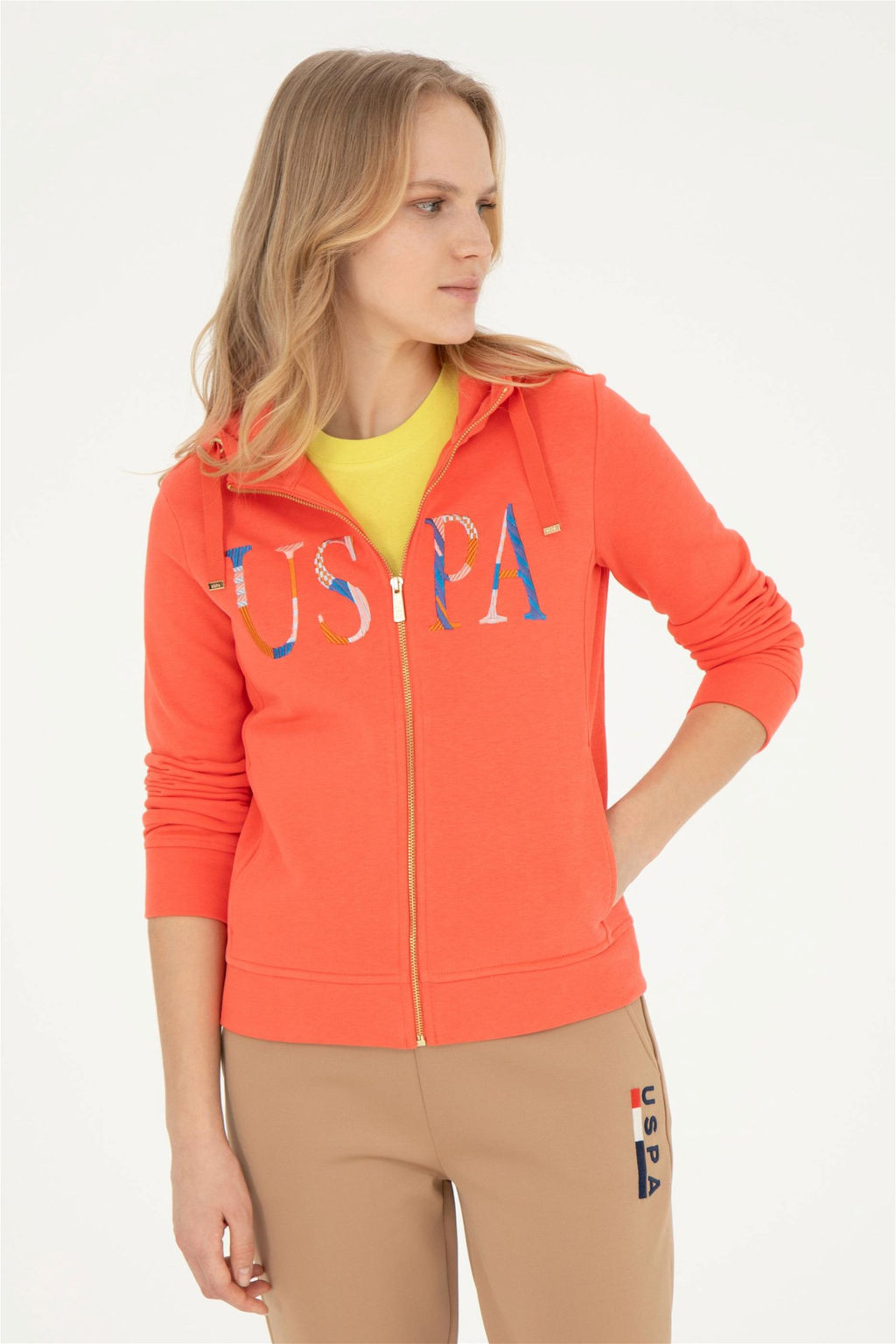 Женский базовый свитшот с цветком граната - U.s. polo assn фото 3