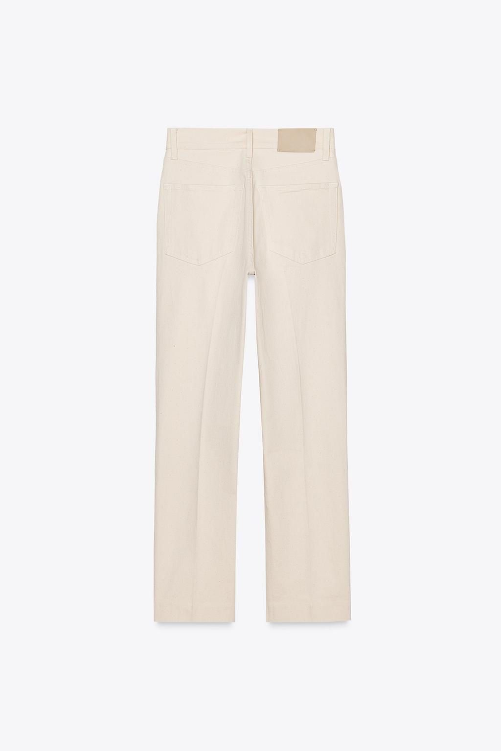 ZW COLLECTION HIGH-WAIST BOOTCUT CROPPED JEANS - Zara фото 47