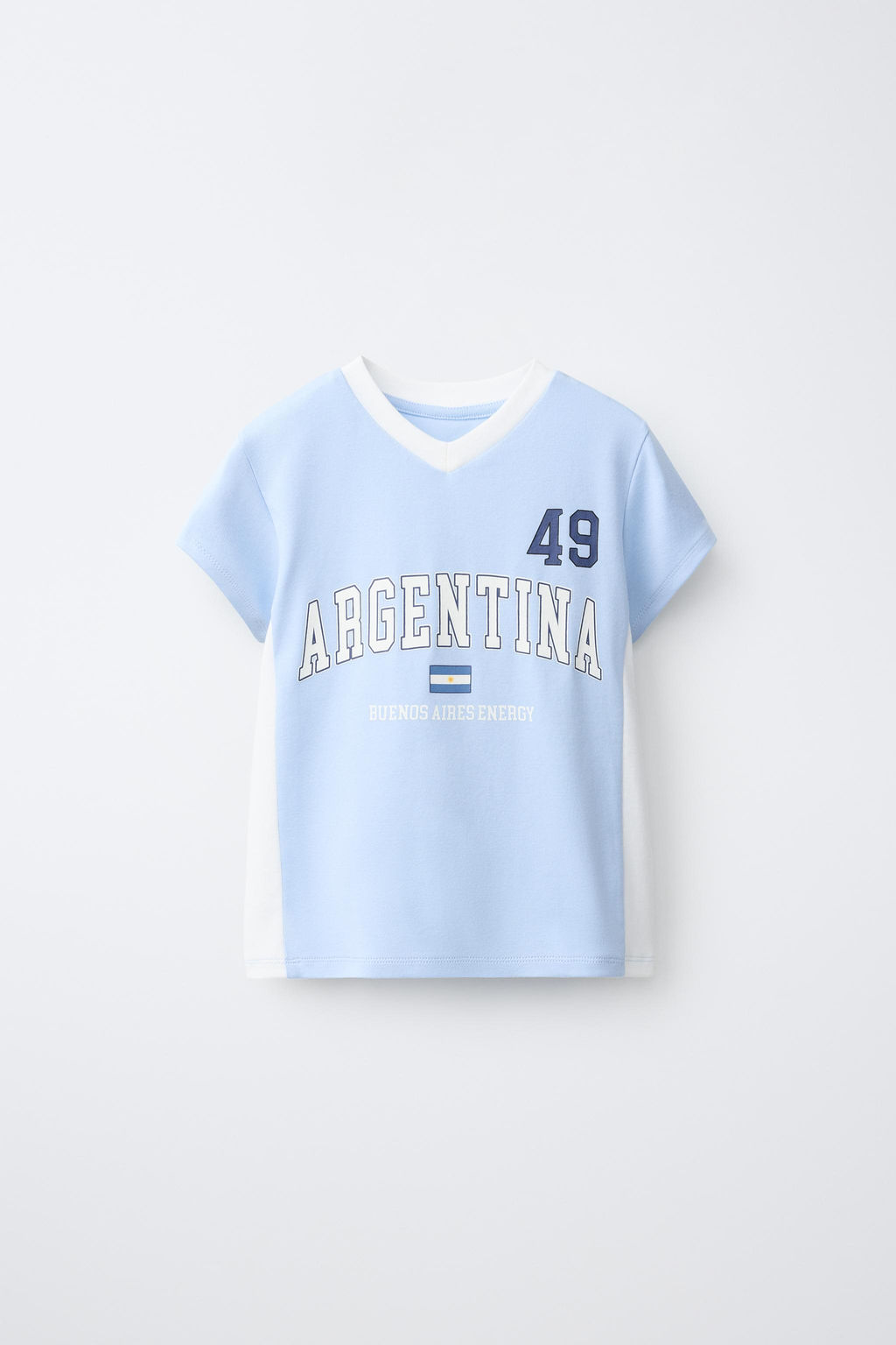 CAMISETA ESTAMPADO ARGENTINA / Azul - Zara фото 3