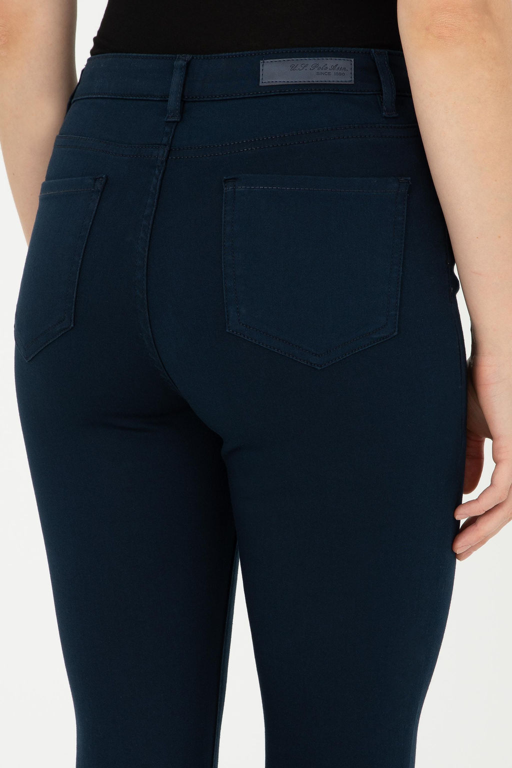 Женские темно-синие брюки из плотной ткани - U.s. polo assn фото 6