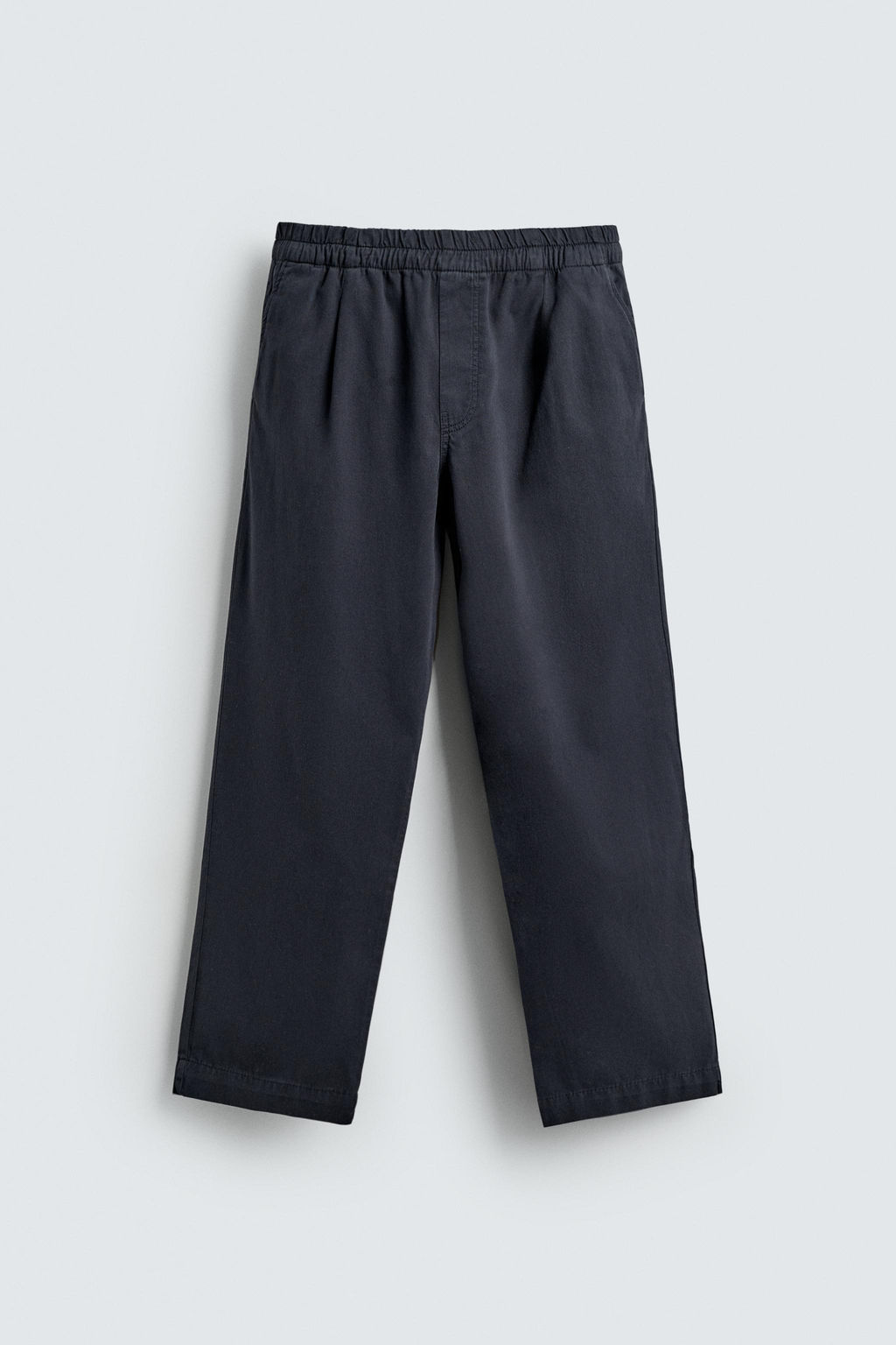 PANTAL?N RELAXED FIT ALGOD?N / Gris / Azul