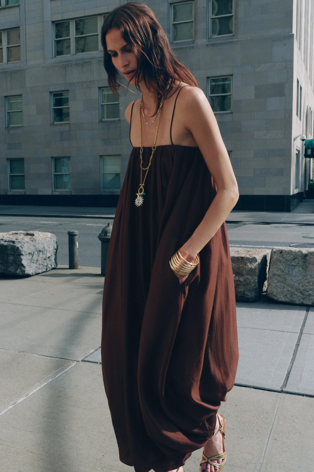 ZW COLLECTION MULTI-POSITION BALLOON DRESS - Zara фото 20