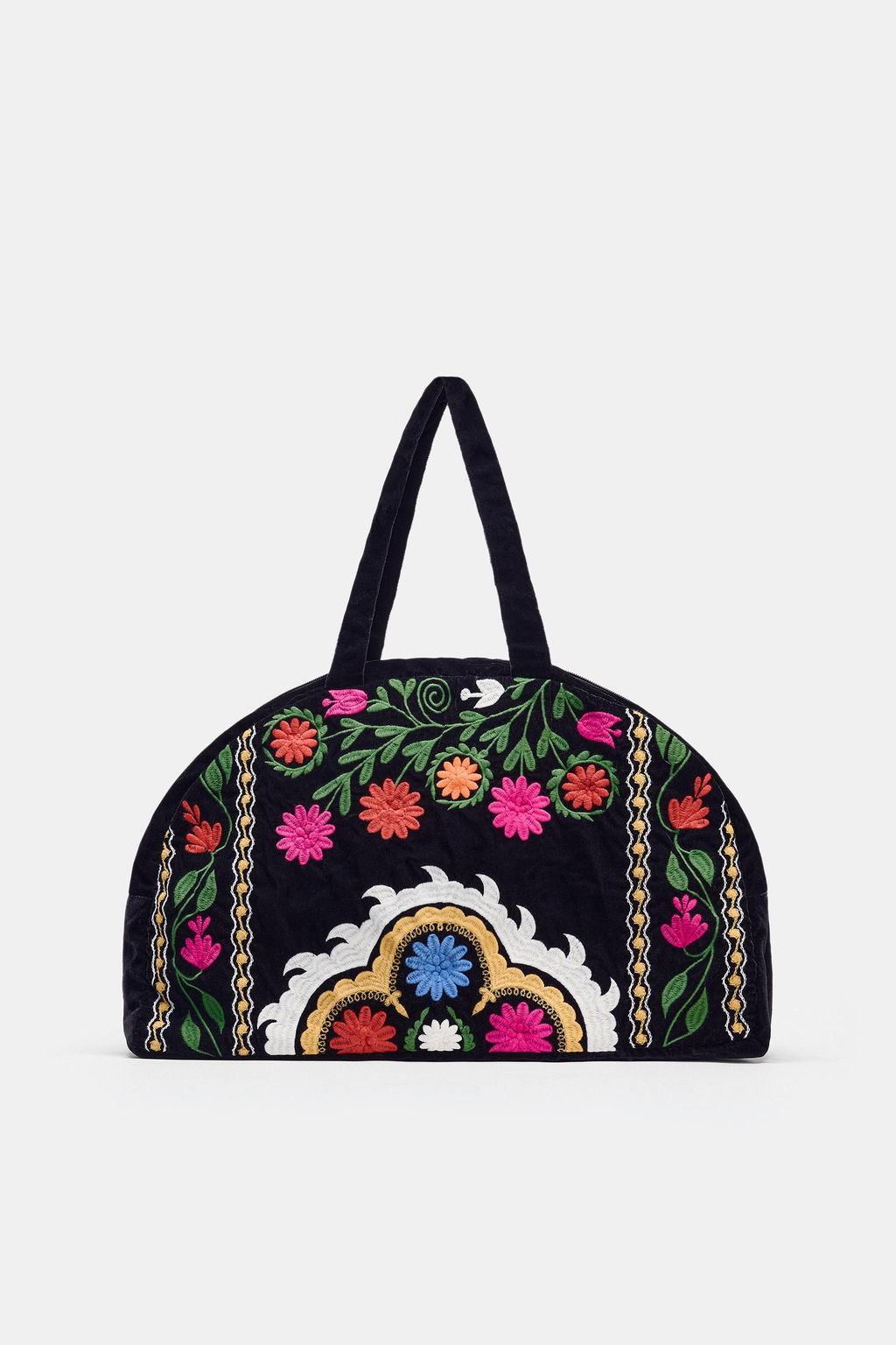VELVET TRAVEL BAG WITH EMBROIDERY - Zara фото 3