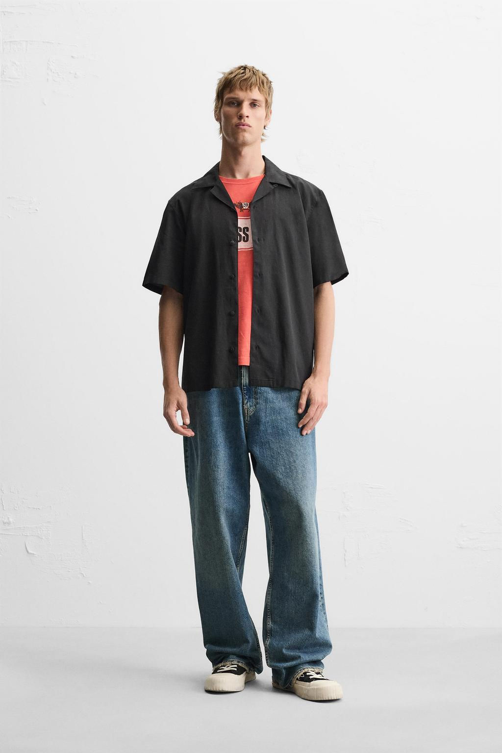 LYOCELL - COTTON SHIRT - Zara фото 17