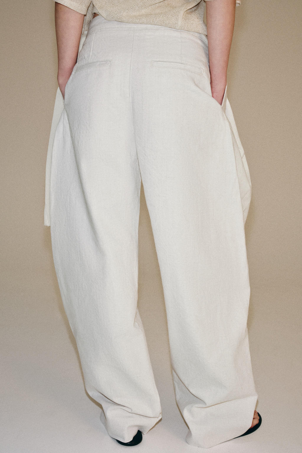 PANTAL?N ANCHO ZW COLLECTION / Crudo - Zara фото 4