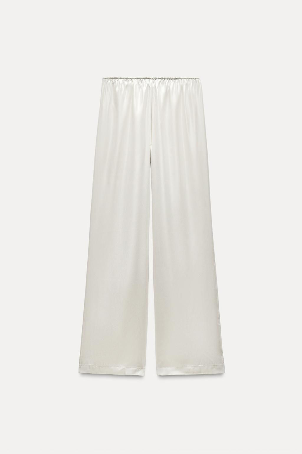 FOIL PYJAMA-STYLE TROUSERS - Zara фото 5