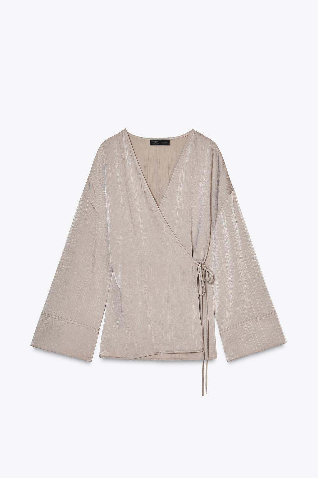 TEXTURED KIMONO JACKET - Zara фото 2