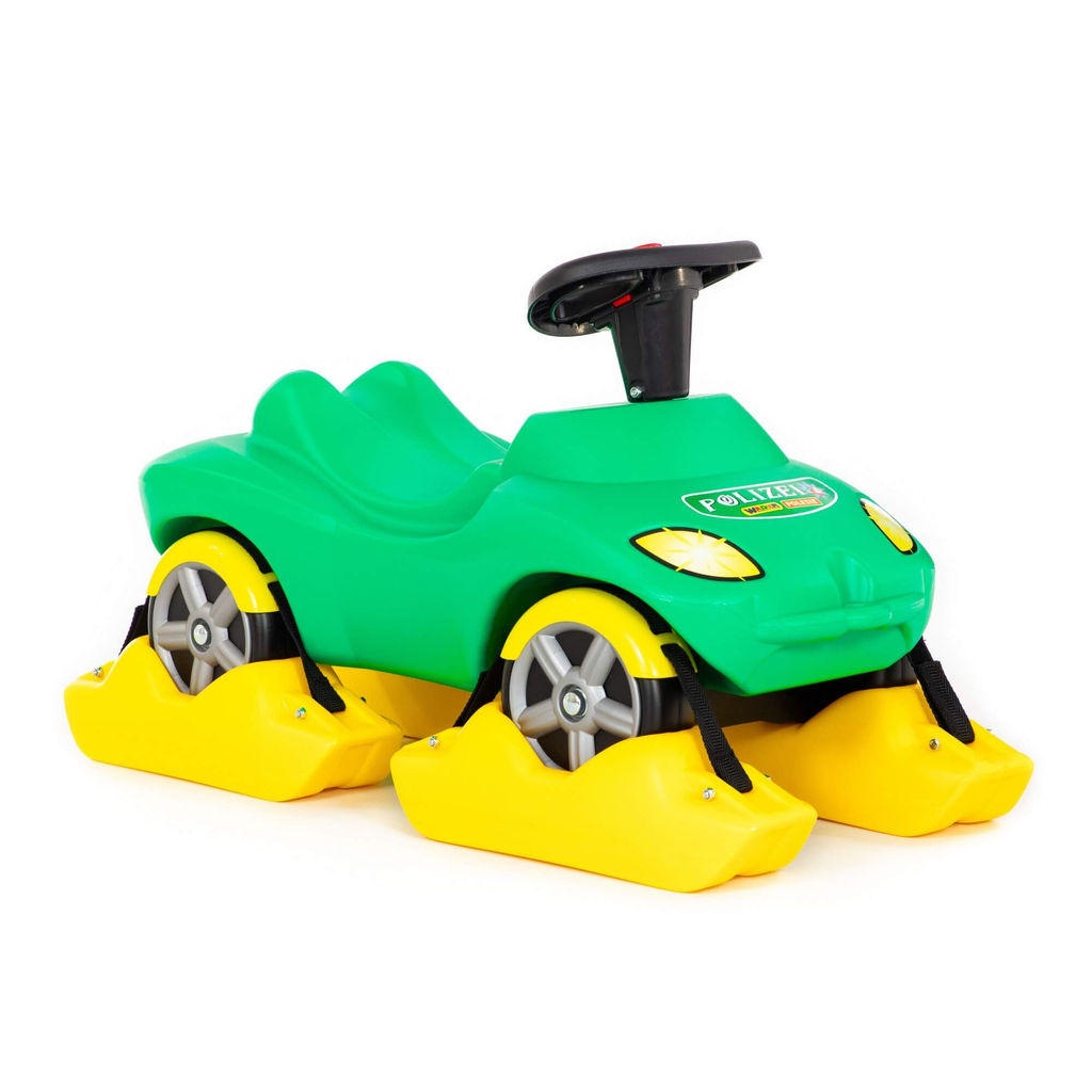 Снегоход каталка-автомобиль Полиция со звуковым сигналом - Полесье фото 6