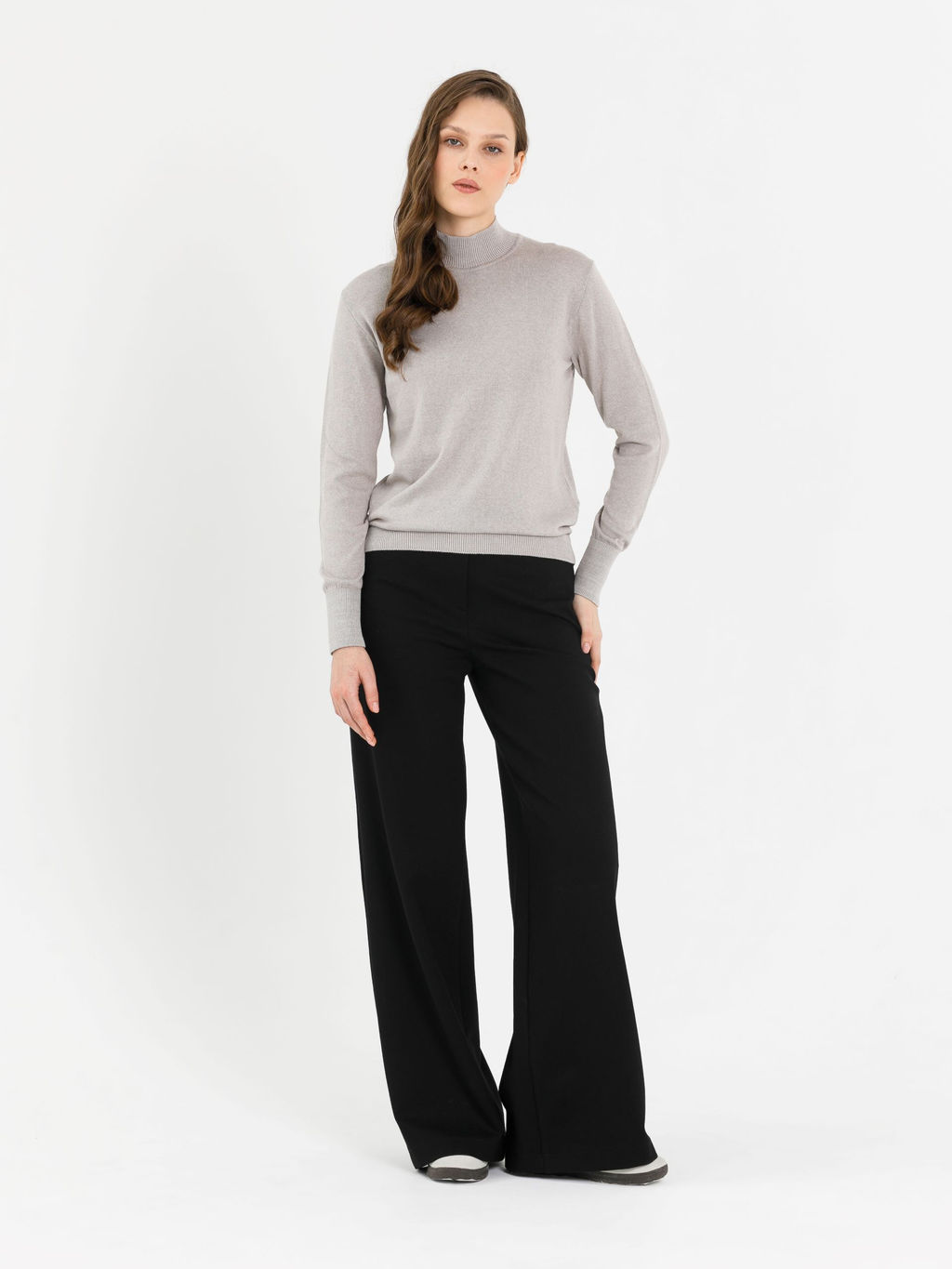 Брюки прямые трикотажные