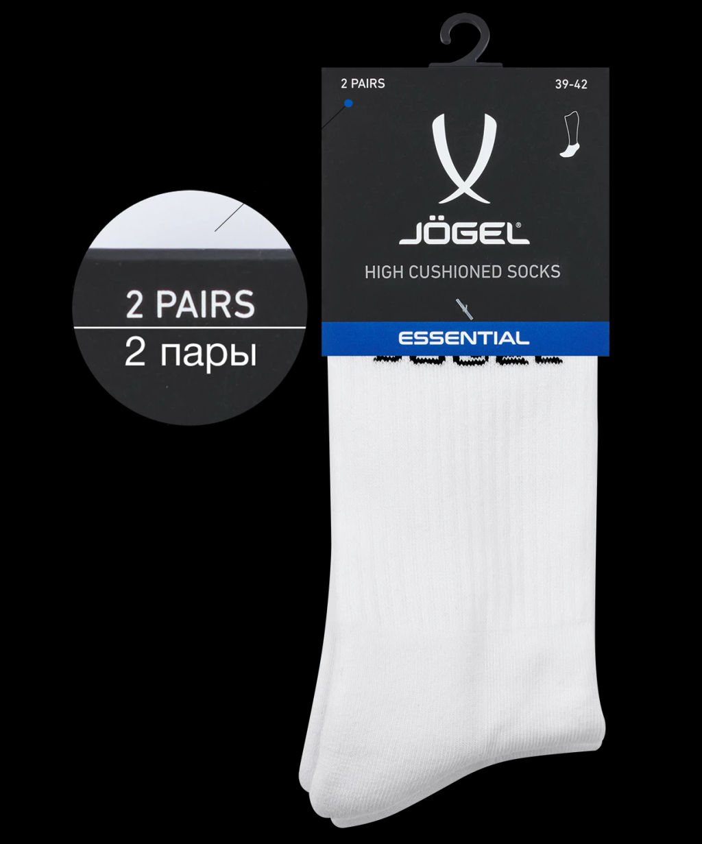 Носки высокие JOGEL ESSENTIAL High Cushioned Socks, белый  фото 6