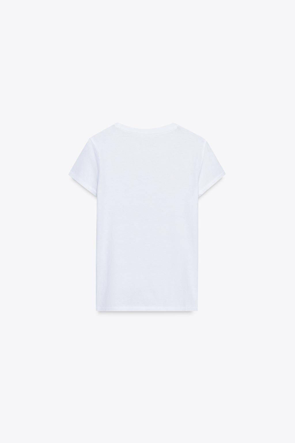 WASHED-EFFECT T-SHIRT - Zara фото 12