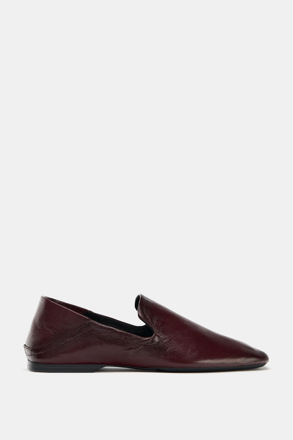 LEATHER LOAFERS WITH HIGH VAMP - Zara фото 3