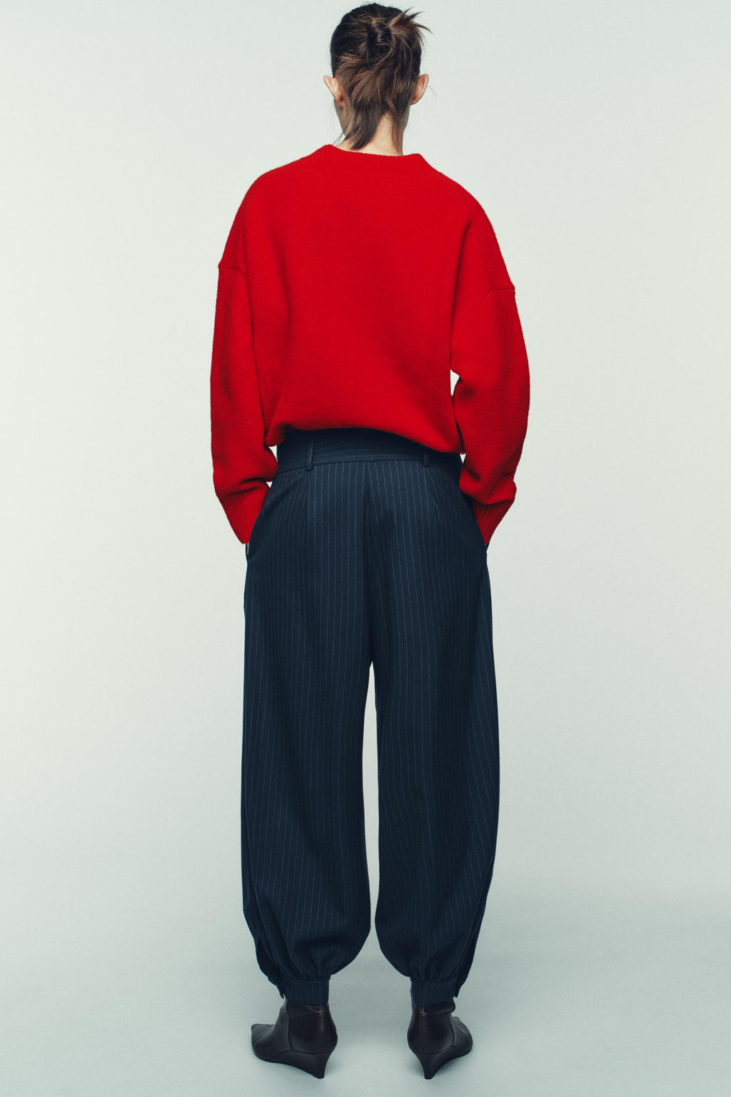 PINSTRIPED BALLOON TROUSERS - Zara фото 6