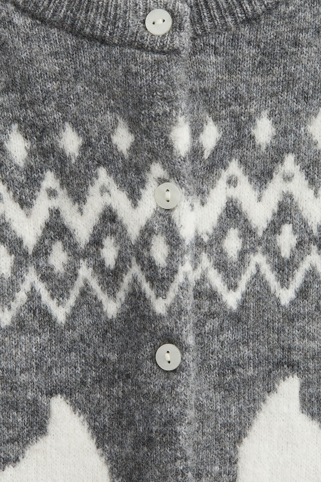 Cardigan en punto jacquard - H&m фото 9