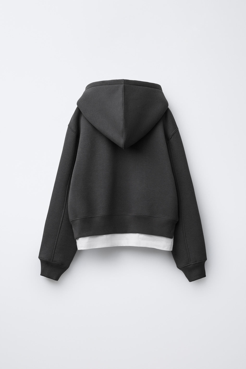 VARSITY DOUBLE HEM HOODIE - Zara фото 2