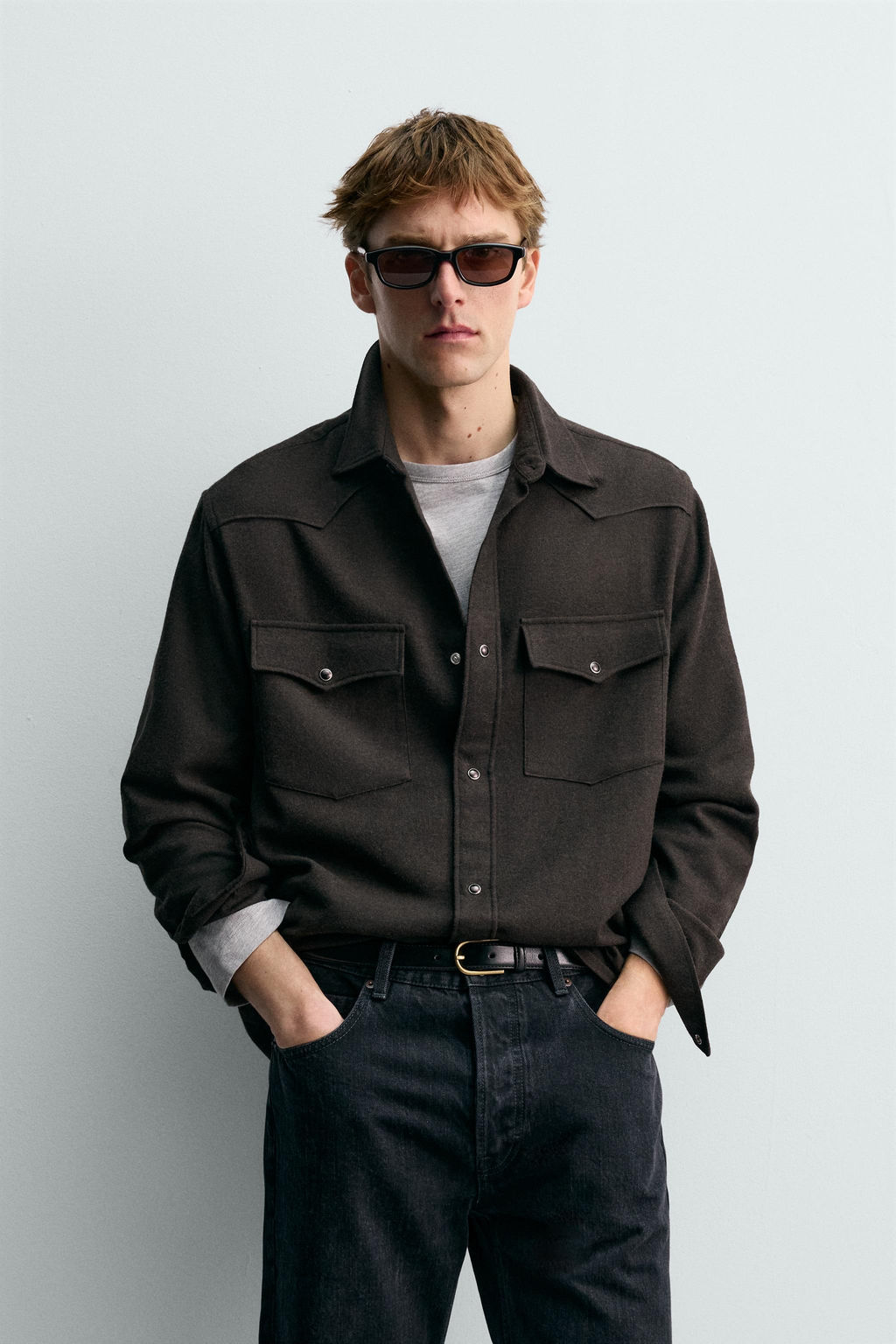 WESTERN SHIRT WITH WOOL AARON LEVINE X ZARA