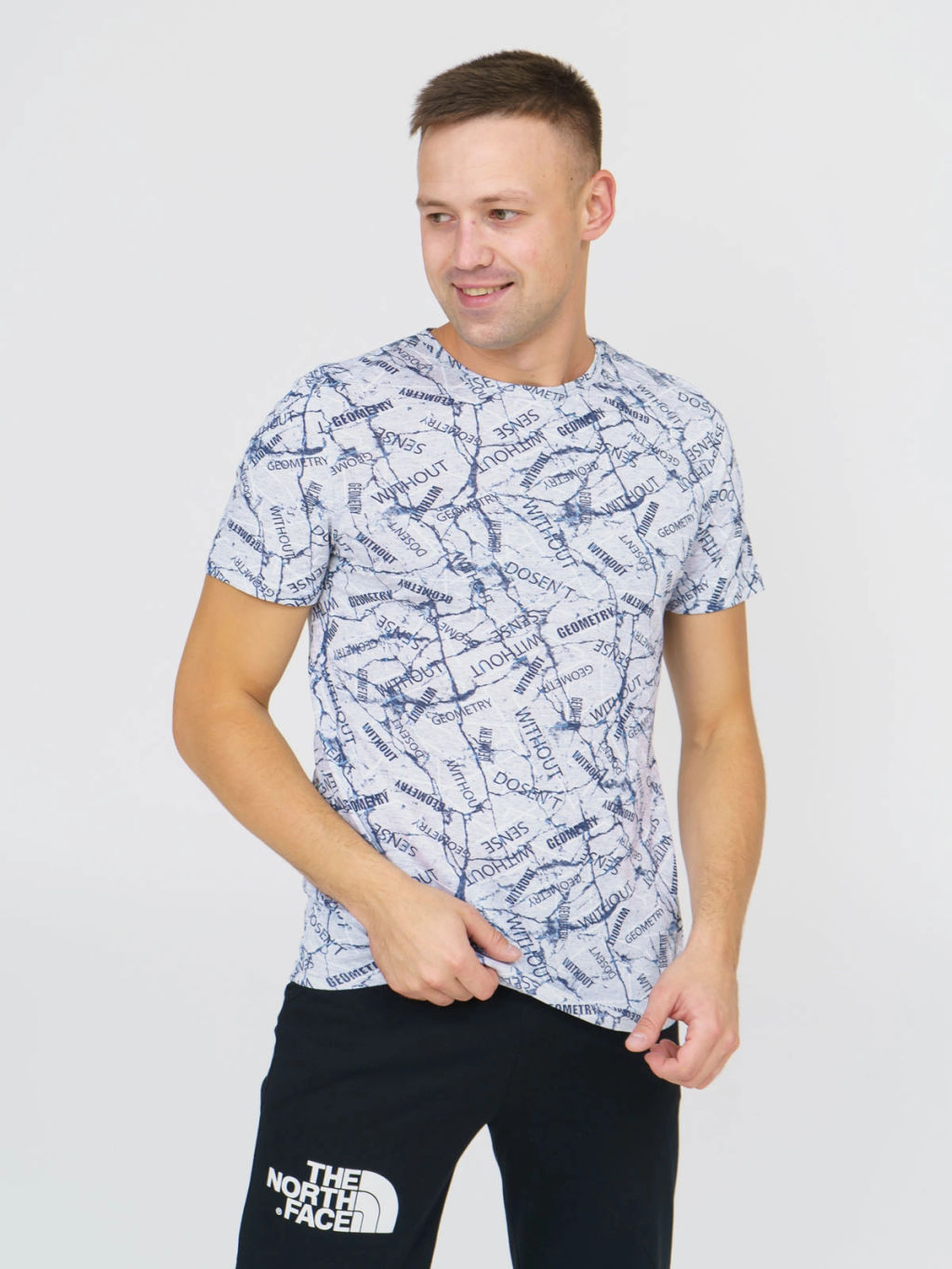 Футболка мужская, цвет серый