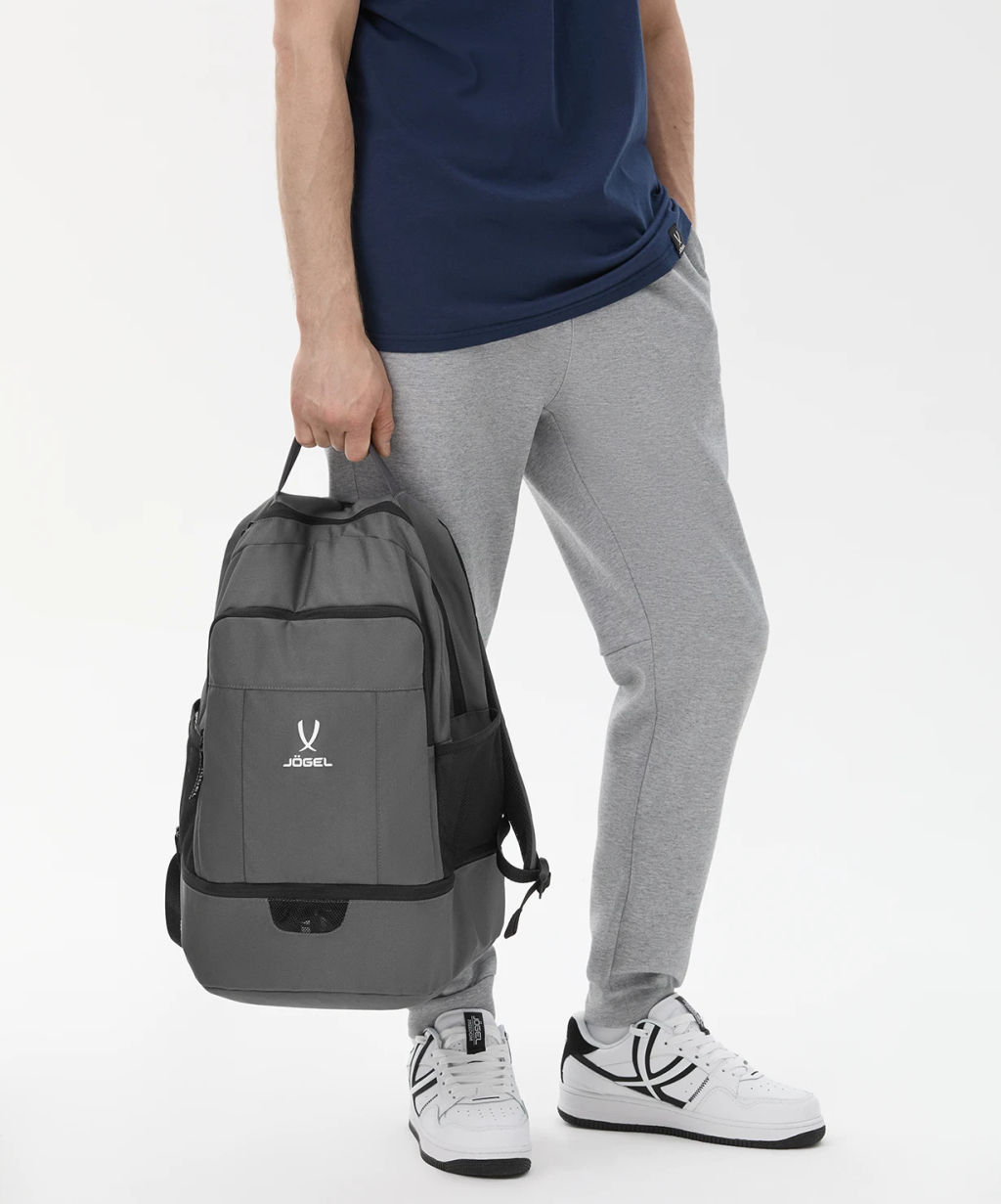 Рюкзак с двойным дном JOGEL CAMP Double Bottom 2.0, темно-серый  фото 12