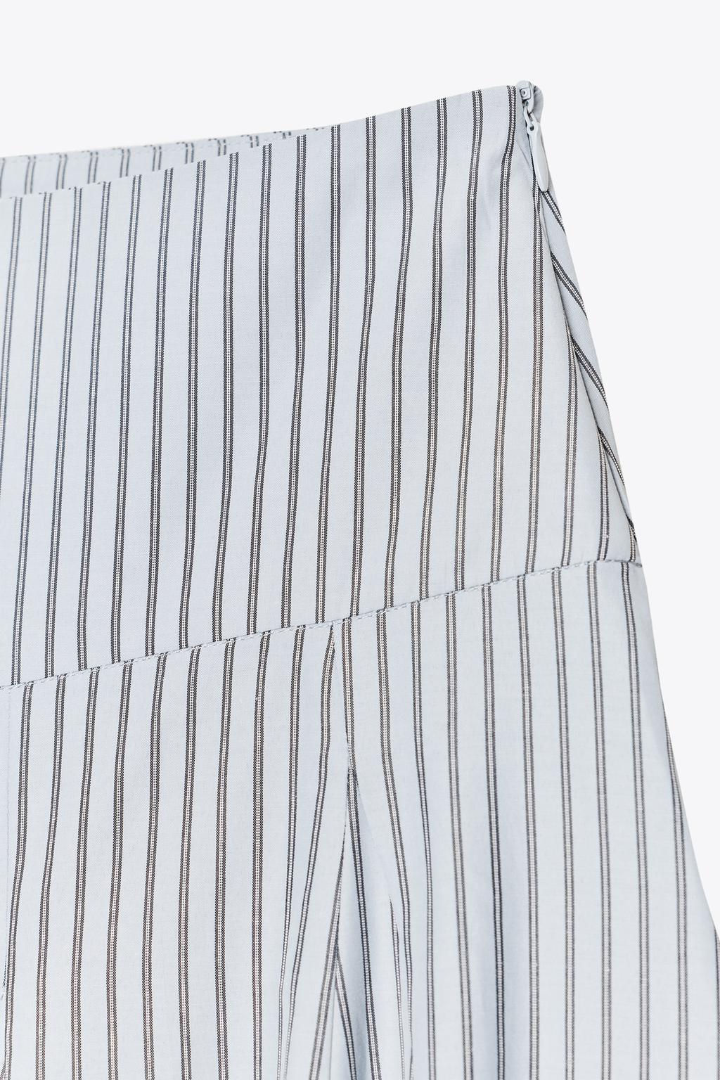 STRIPED MIDI SKIRT - Zara фото 7
