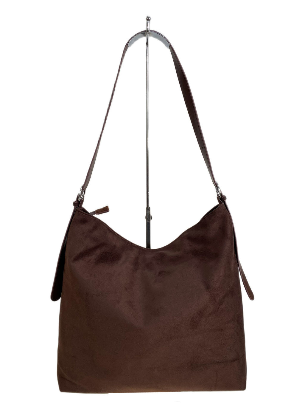 Женская сумка из искусственной замши, цвет шоколад - Greta фото 2