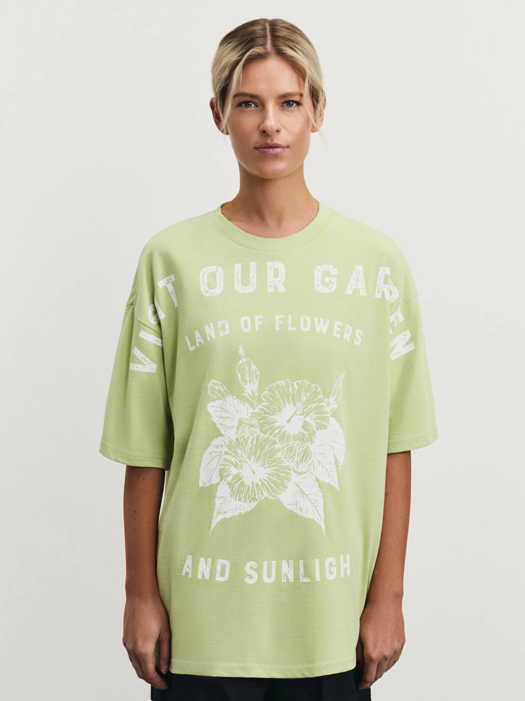 Футболка оверсайз с принтом / Zarina  фото 4