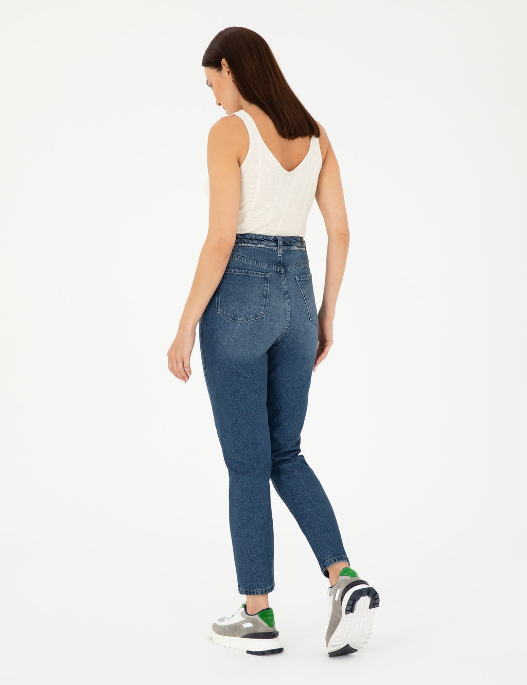 A__k Mavi Mom High Waist Fit Jean Pantolon