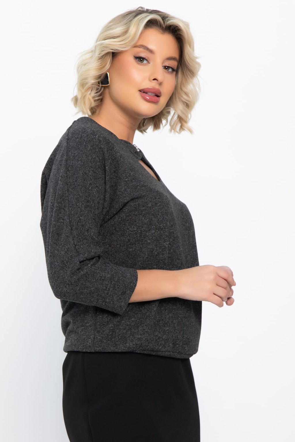 Джемпер трикотажный Сайрис (темно-серый) Б14789-50М