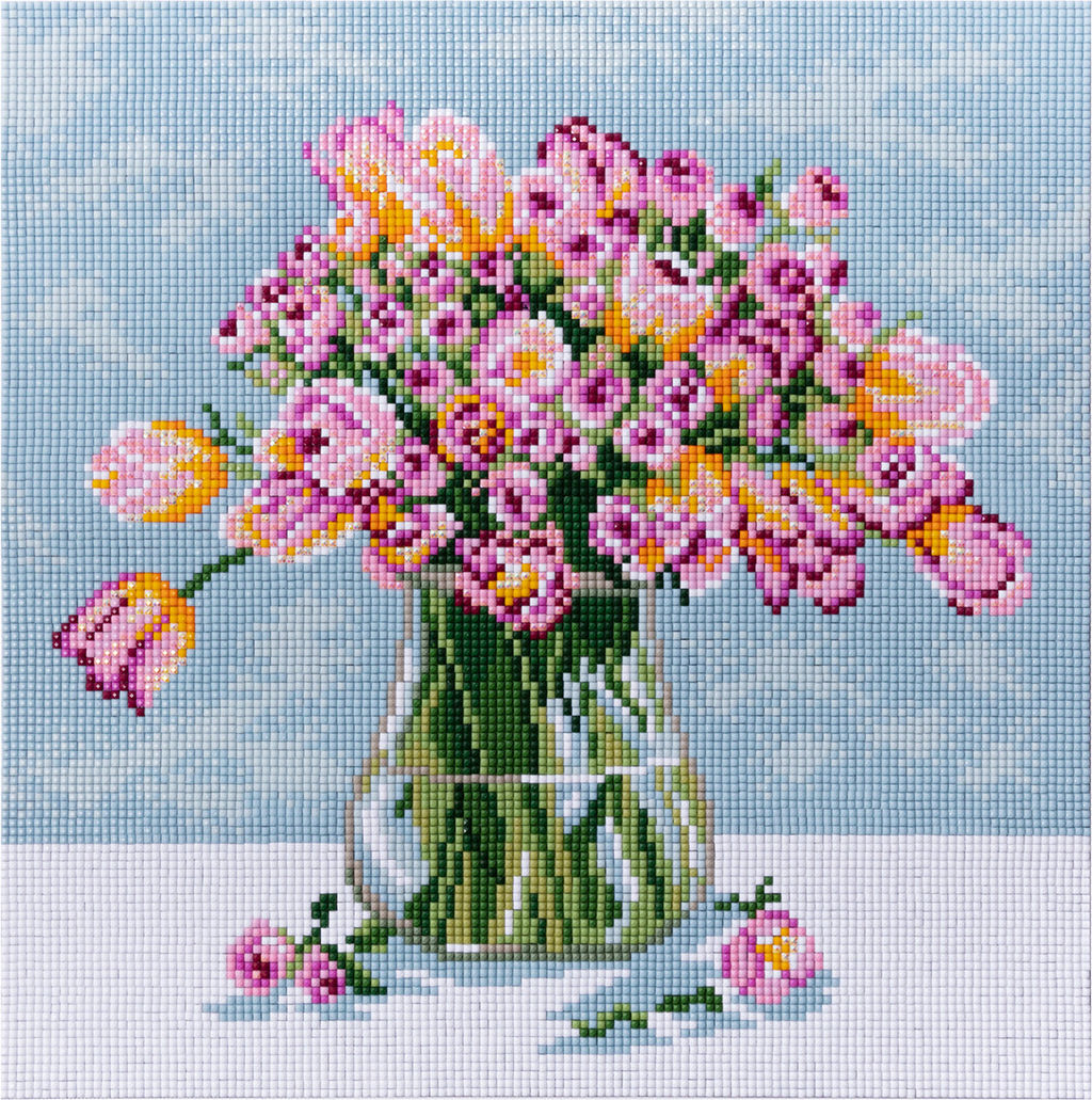 Кристальная (алмазная) мозаика ФРЕЯ ALVR-330 Милый букетик 30 х 30 см