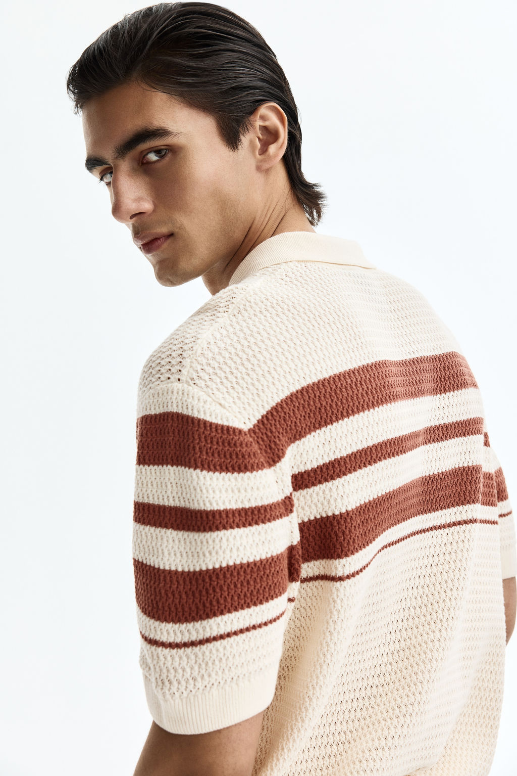 Polo en punto pointelle Regular Fit - H&m фото 8