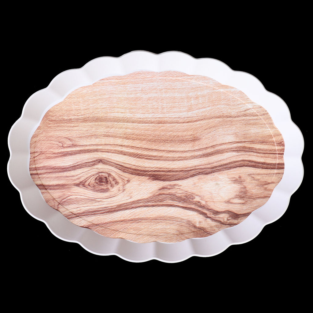 Поднос овальный 41х29 см / BV3426 /уп 80/ волнистый край - ГалеонТрейд фото 11