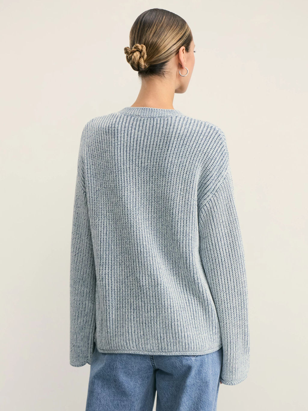 Джемпер свободного кроя крупной вязки / Zarina  фото 5