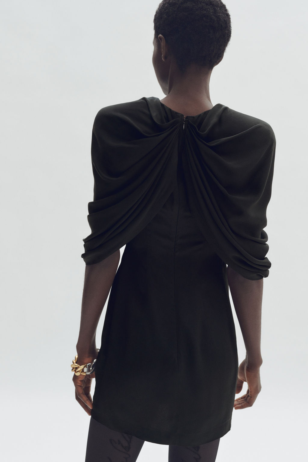 Minivestido drapeado en sat?n - H&m фото 3