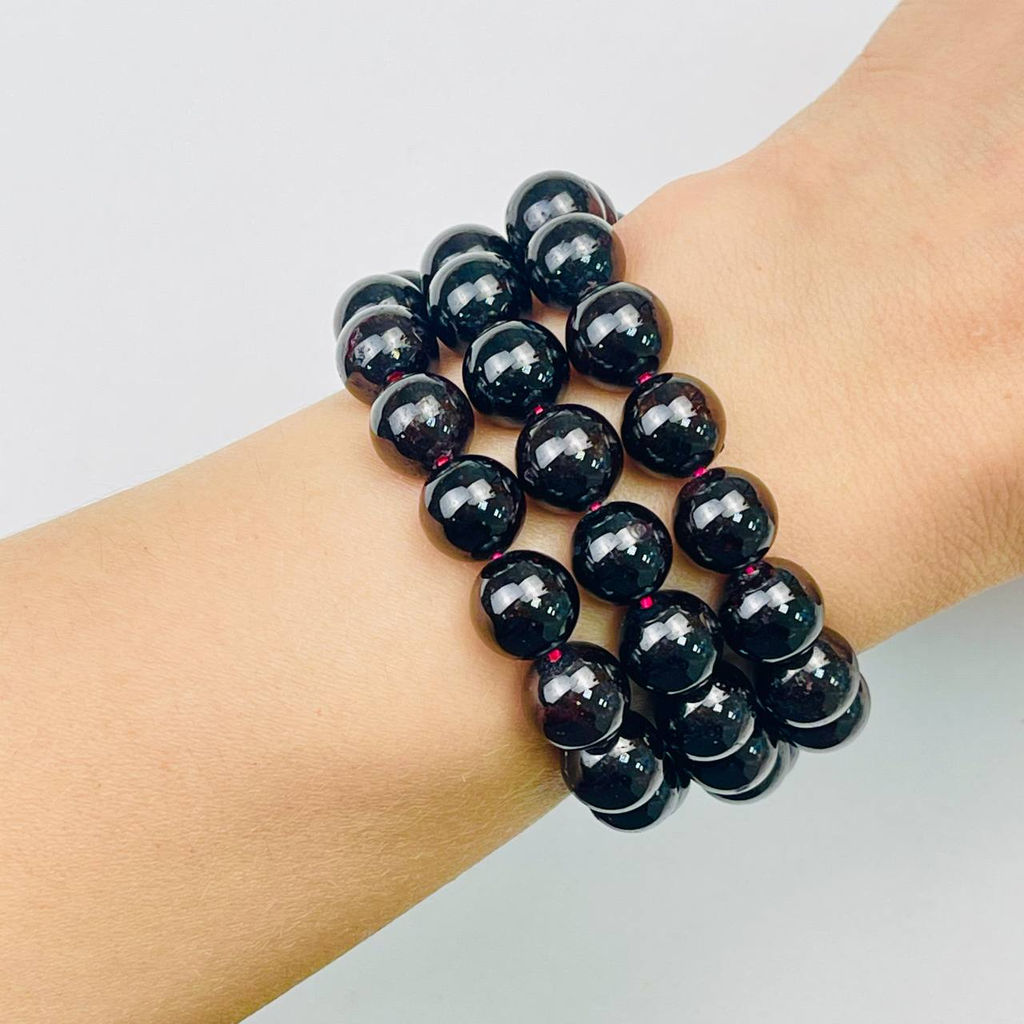 Бусины для украшений из Граната (39 бусин) 39 см