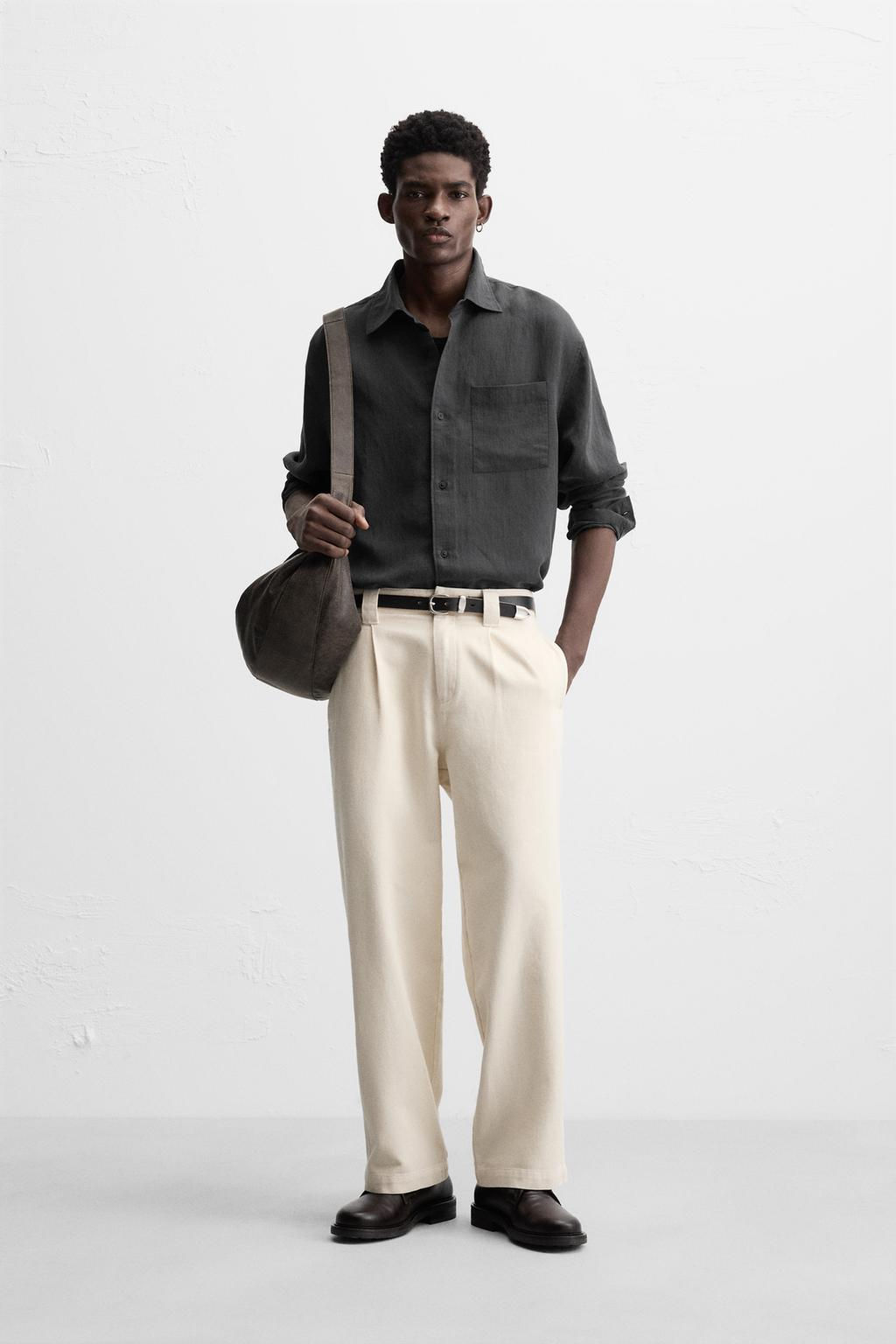 FLOWING SHIRT WITH POCKET - Zara фото 11
