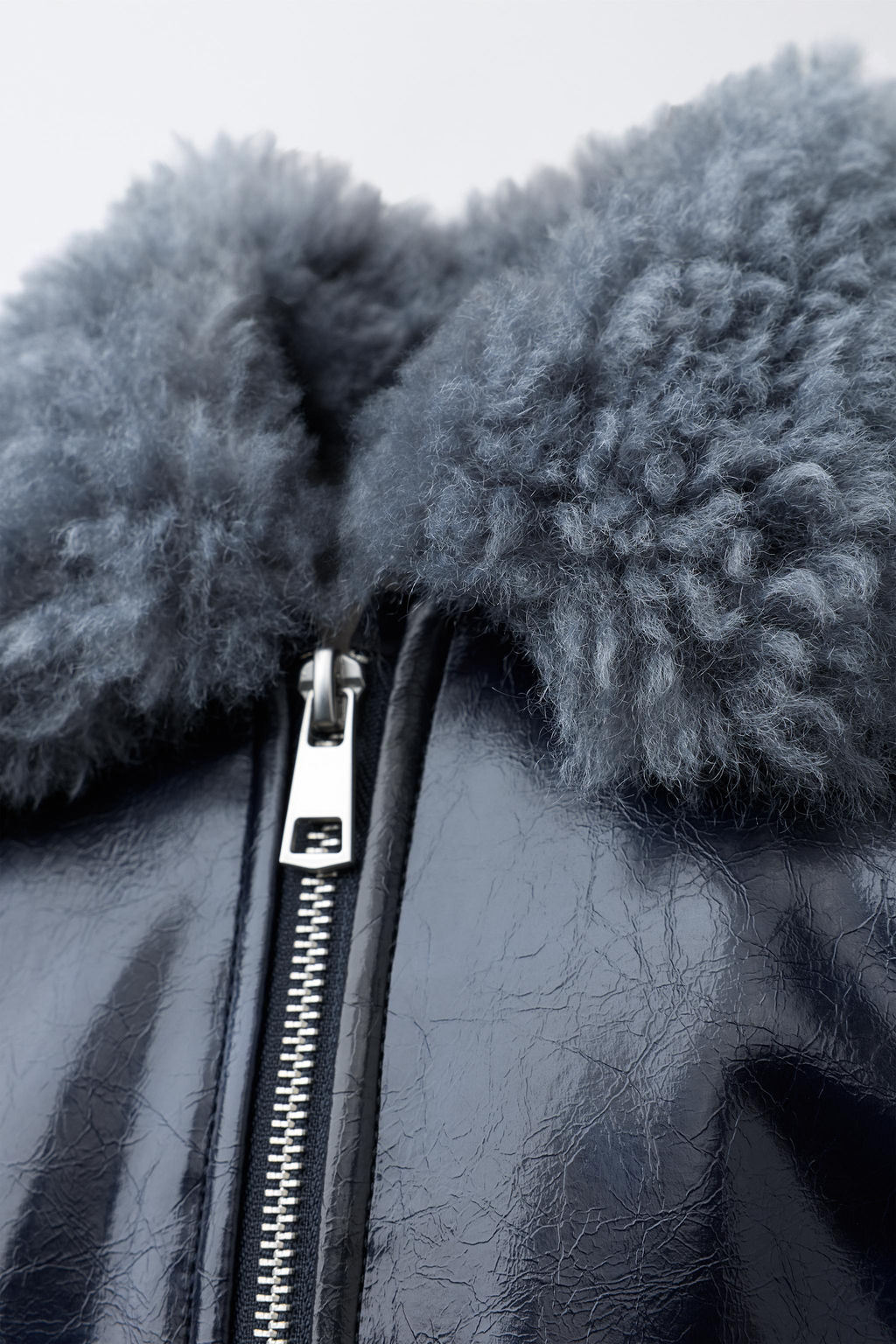 BOMBER JACKET WITH FAUX FUR COLLAR - Zara фото 5