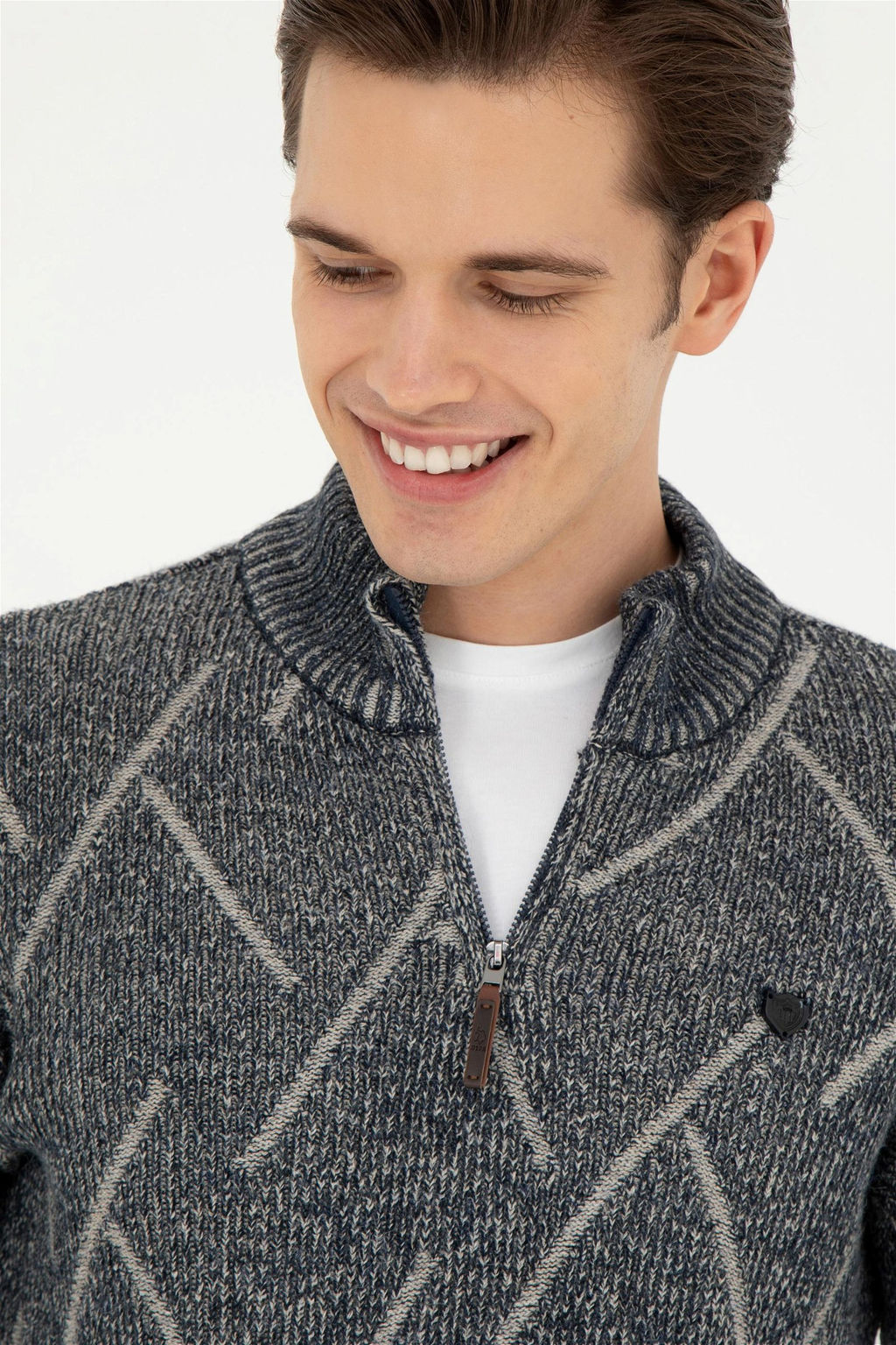 Мужской темно-синий свитер - U.s. polo assn фото 2