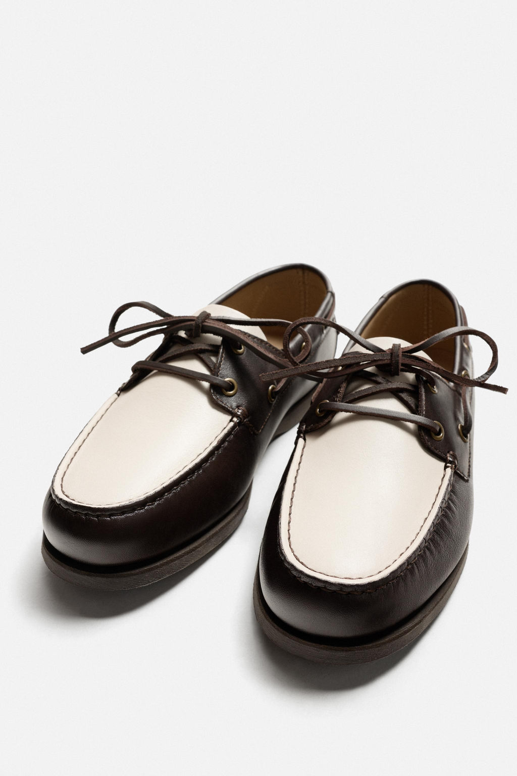 LEATHER DECK SHOES - Zara фото 5