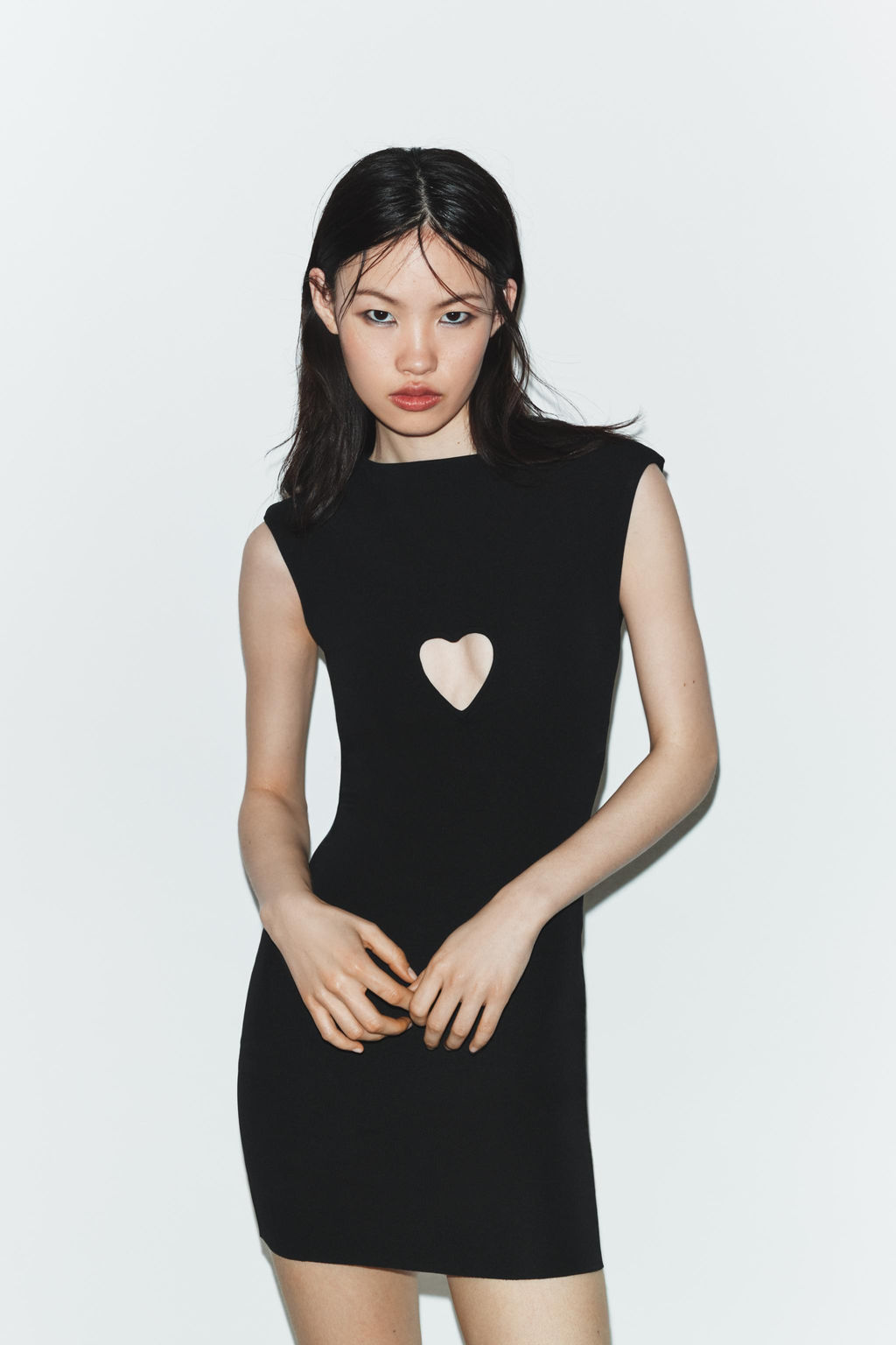 VESTIDO CUT OUT PUNTO STRETCH / Negro - Zara фото 2
