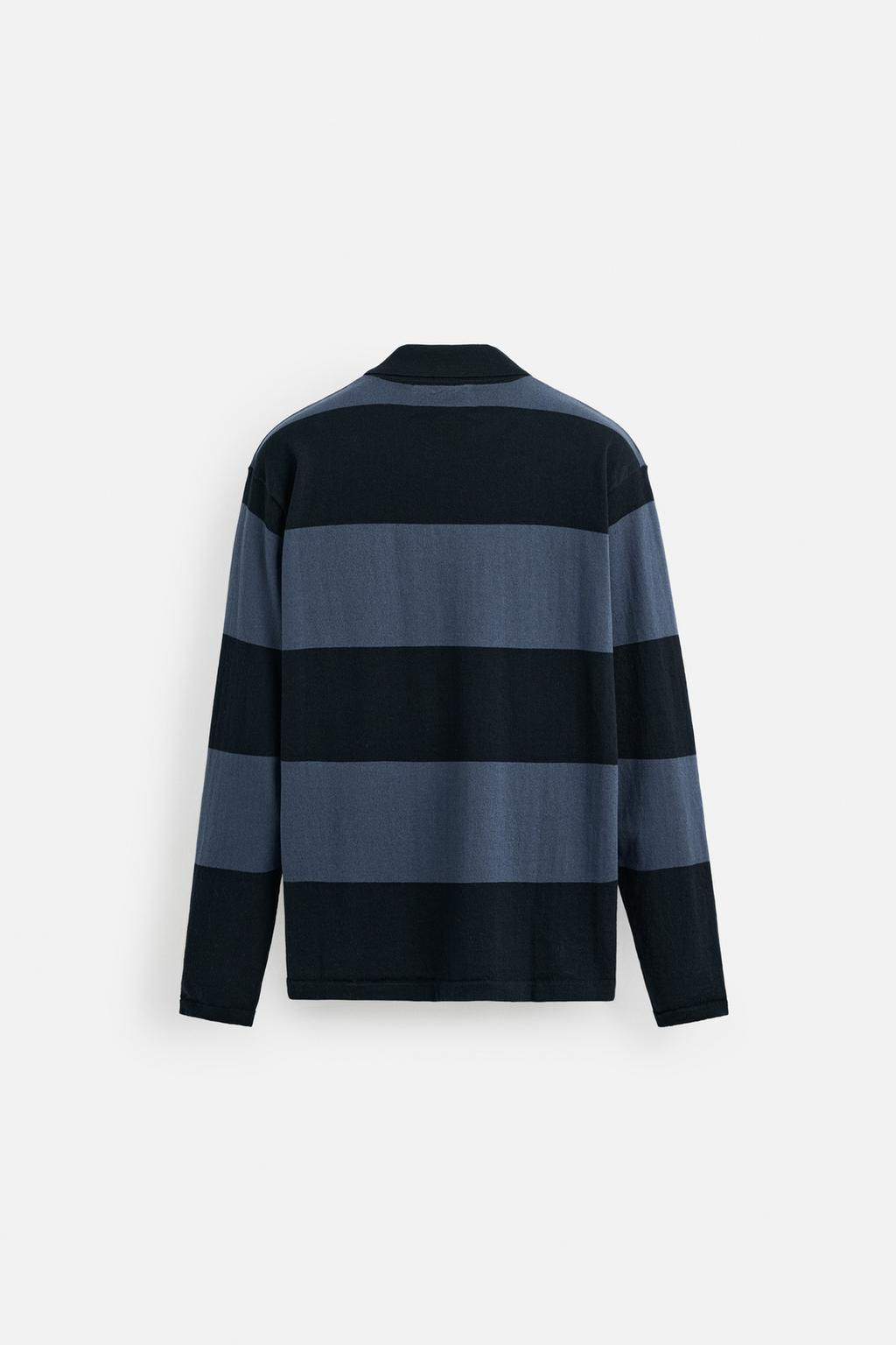 STRIPED KNIT POLO SHIRT - Zara фото 15