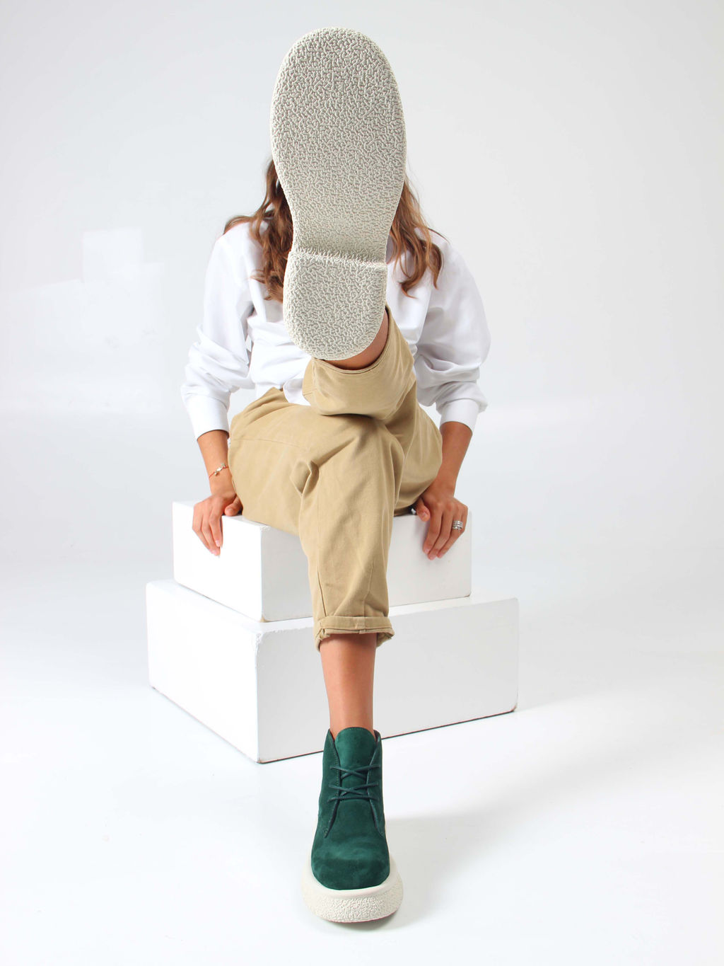 Ботинки EDART 308.агата w. зеленый замша/байка - Ed'art фото 6